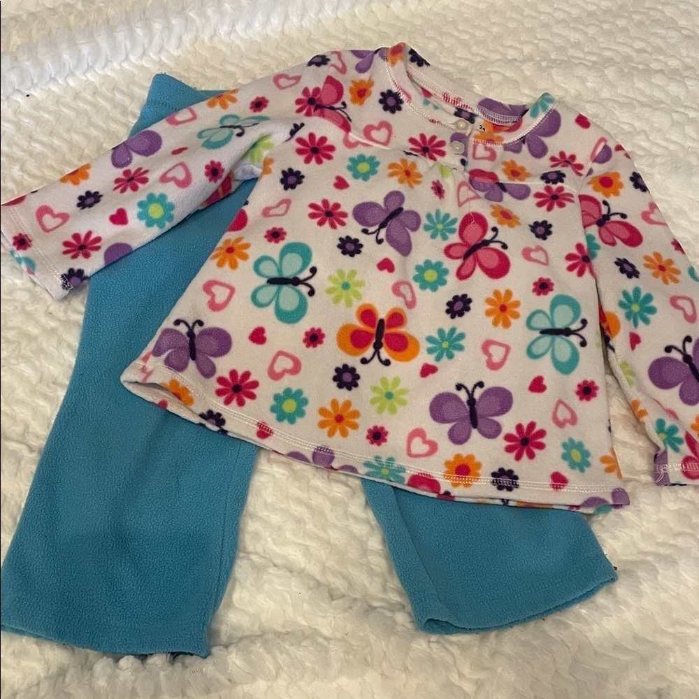 Colorful Butterfly Kids pants and top